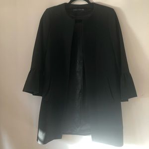 Ruffle sleeve Zara topcoat